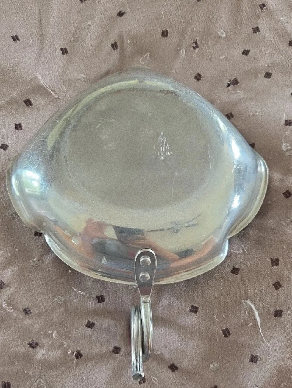 Silver Leaf-Shaped Tray